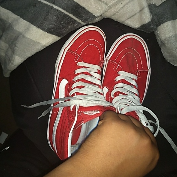 Red hight top vans - Picture 1 of 1